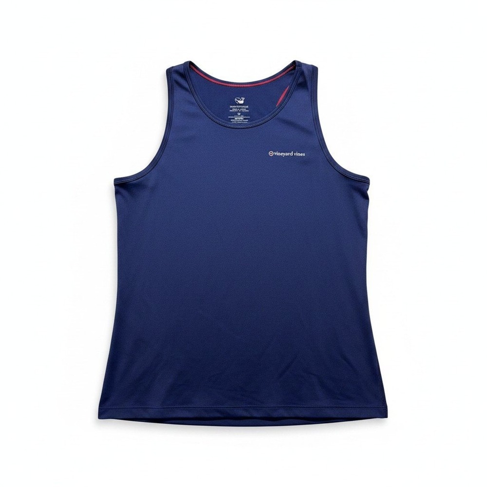 Vineyard Vines XL Blue Womens Performance Tank Top Athleisure Preppy